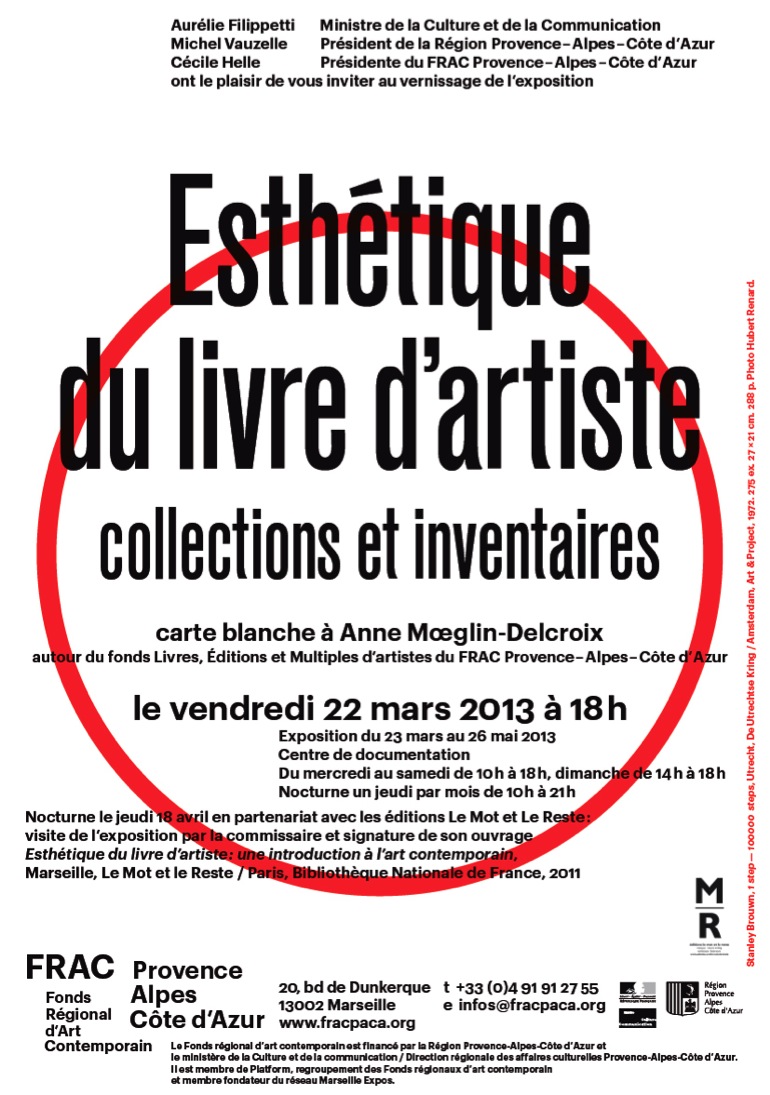 Esthétique livre Frac 2013